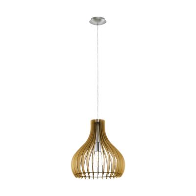 Eglo HanglampTindori 38cm lichtbruin hout - 96258