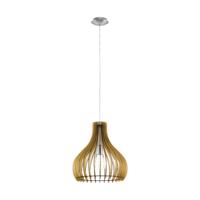 Eglo HanglampTindori 38cm lichtbruin hout - 96258 - thumbnail