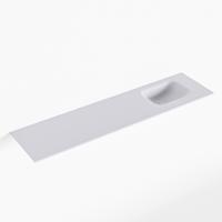 MONDIAZ LEX Cale solid surface inleg wastafel voor toiletmeubel 120cm. Positie wasbak rechts - thumbnail