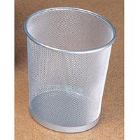 Helit the circle network H2518500 Prullenbak 15 l (Ø x h) 265 mm x 280 mm Metaal Zilver 1 stuk(s) - thumbnail