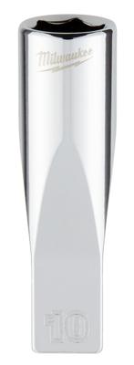 Milwaukee 1/4" Ratel Dop Metrisch Lang 10 mm - 4932478330