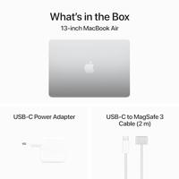Apple MacBook Air Apple M M3 Laptop 34,5 cm (13.6") 16 GB 512 GB SSD Wi-Fi 6E (802.11ax) macOS Sonoma Zilver - thumbnail