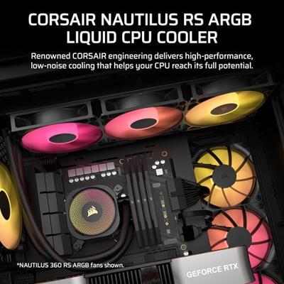 Kit voor vloeibare koeling Corsair NAUTILUS 240 RS ARGB - thumbnail