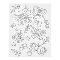 Creativ Company Schildercanvas met print vlinders - 24x30cm - thumbnail
