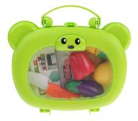 Luna snijgroenten in koffer groen 8 delig - thumbnail