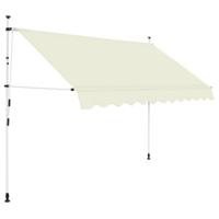 VidaXL Luifel handmatig uittrekbaar 300 cm crème - thumbnail