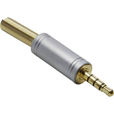 BKL Electronic 1103088 Jackplug 3,5 mm Stekker, recht Aantal polen: 4 Stereo Goud 1 stuk(s)