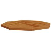 Tafelblad achthoekig 60x60x2,5 cm massief teakhout - thumbnail