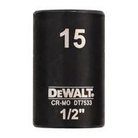 DeWalt Accessoires Impact dop 15mm 1/2" (Kort - 38mm) - DT7533-QZ - thumbnail