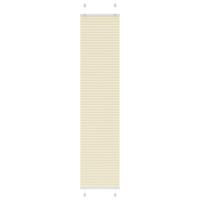 VidaXL Plissé rolgordijn 45x200 cm stofbreedte 44,4 cm polyester crème - thumbnail