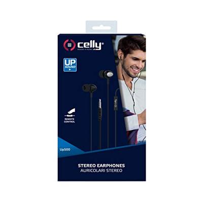 Hoofdtelefoon met microfoon Celly UP500BK Zwart