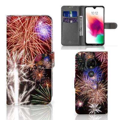 Motorola Moto G7 | G7 Plus | Wallet Case | met Pasjes | Vuurwerk