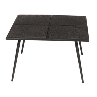 Bijzettafel Liquid metal zwart 70 cm | 2 stuks