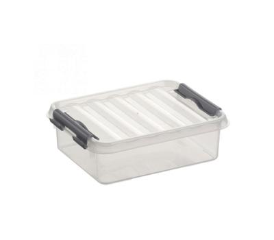 Sunware Q-line box 1 liter transp/metaal