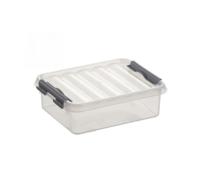 Sunware Q-line box 1 liter transp/metaal - thumbnail