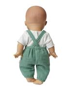 Heless Poppen tuinbroek groen, 35-45 cm - thumbnail