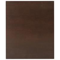 Eettafel bruin massief hout rubber - thumbnail