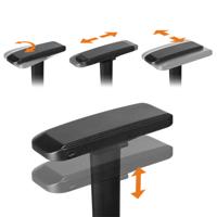 Deltaco GAM-121-DG gamestoel Gaming leunstoel Gecapitonneerde zitting Grijs - thumbnail