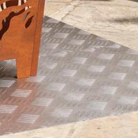 VidaXL Trap tread rechthoekig 2 pcs zilver 100 x 50 cm aluminium - thumbnail