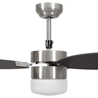 VidaXL Plafondventilator met lamp afstandsbediening 76 cm donkerbruin VidaXL Plafondventilator met lamp afstandsbediening 76 cm donkerbruin