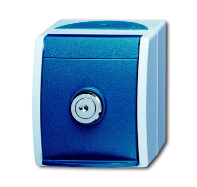 ABB 2CKA002083A0823 Geaard stopcontact IP44 Blauw-groen, Grijs-wit (RAL 7035)