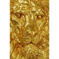 Kare Wanddecoratie Lion Head Gold 90x100cm - thumbnail