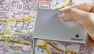 TOOLCRAFT 1457115 Vergrootglas Met LED-verlichting Vergrotingsfactor: 2 x Lensgrootte: (l x b) 44 mm x 39 mm Zilver TOOLCRAFT 1457115 Vergrootglas Met LED-verlichting Vergrotingsfactor: 2 x Lensgrootte: (l x b) 44 mm x 39 mm Zilver