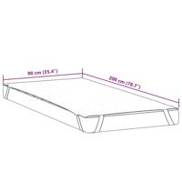 Matrasbeschermer waterdicht 90x200 cm wit - thumbnail