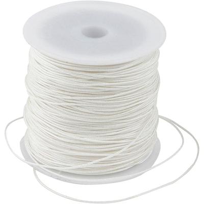 Creativ Company Polyester koord, dikte 0,8 mm, wit, 50 m/ 1 rol Creativ Company Polyester koord, dikte 0,8 mm, wit, 50 m/ 1 rol