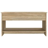 Salontafel 102x50x52,5 cm bewerkt hout sonoma eikenkleurig - thumbnail