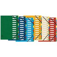 Exacompta voorordner Harmonika, 12 vakken, geassorteerde kleuren - thumbnail