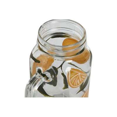 Kruik Home ESPRIT Geel Roestvrij staal Kristal