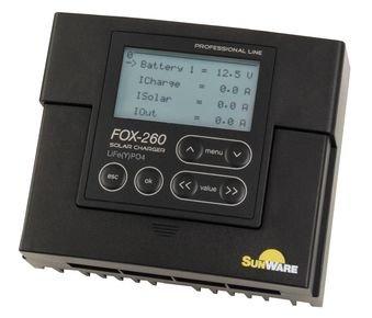 SunWare FOX 260 Li Laadregelaar voor zonne-energie PWM 12 V, 24 V