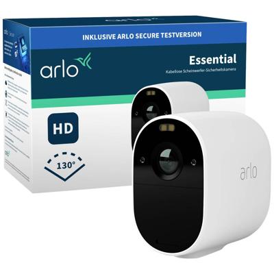 Arlo Essential Spotlight Doos IP-beveiligingscamera Binnen & buiten Plafond/muur Arlo Essential Spotlight Doos IP-beveiligingscamera Binnen & buiten Plafond/muur