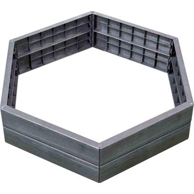 GRAF 645100 ERGO-hoogbeet-systeem, incl. connector, kunststof, H 25 cm, set van 6 stuks 1 stuk(s)