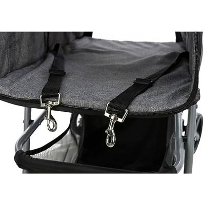 Trixie hondenbuggy grijs 47x80x100 cm tot 15 kg