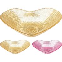 Bord glas hart 16cm - thumbnail