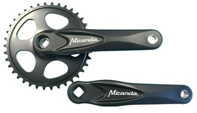Miranda crankstel Alfa 1, 38T 3/32“ 170mm zwart