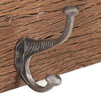 VidaXL Wandkapstok met 5 haken 100x2,5x15 cm massief gerecycled hout - thumbnail