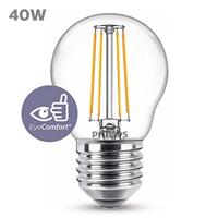 Philips Lighting 76317600 LED-lamp Energielabel F (A - G) E27 Kogel 4.3 W = 40 W Warmwit (Ø x l) 4.5 cm x 8 cm 1 stuk(s) - thumbnail
