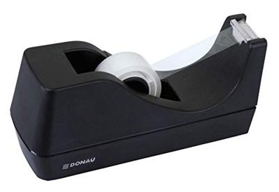 DONAU plakbandafroller, voor rollen van 19 mm x 33 m, zwart