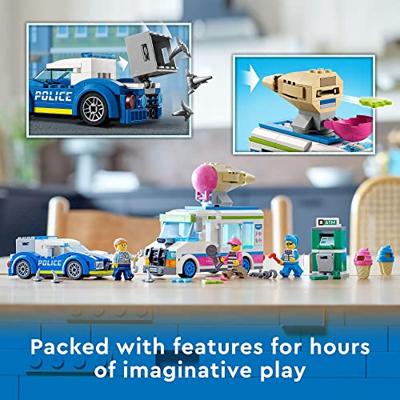 Lego city - 60314 ice cream launcher met politiewagen - thumbnail