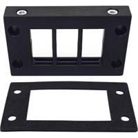 TRU COMPONENTS DVK 10/6 Kabelinvoeringsplaat Klem-Ø (max.): 16 mm Polyamide Zwart 1 stuk(s) - thumbnail