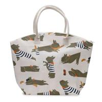 Bertrand de Franse Bulldog Jute Strandtas - thumbnail