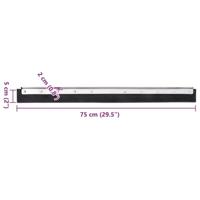 VidaXL Vloerwisserkoppen 5 st 75x2x5 cm staal en rubber - thumbnail