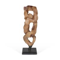 Decoratieve figuren Home ESPRIT Zwart Natuurlijk 44 X 26 X 93 cm - thumbnail