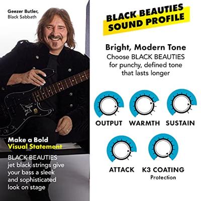 DR Strings BKB5-45 Black Beauties 45-125 set 5 snaren voor elektrische basgitaar