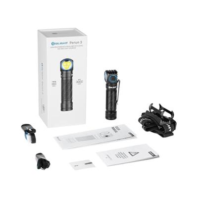 OLight Perun 3 Hoofdlamp LED werkt op een accu 3000 lm