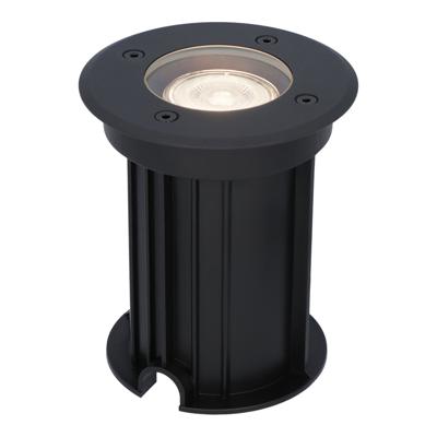 Maisy LED Grondspot Rond - Dimbaar - GU10 - 4000K neutraal wit - 4 Watt 345 Lumen - Rond - Ø12cm - Tuinspot - Oprit - Zwart - IP67 waterdicht
