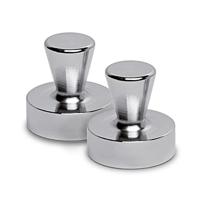 Maul Neodymium magneet (Ø x h) 32 mm x 33 mm Kegel Zilver 2 stuk(s) 6168996 - thumbnail